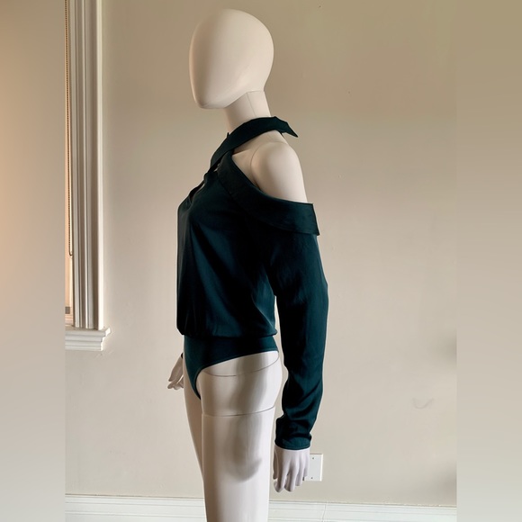 Marciano Calie Long-Sleeved Bodysuit in Forest Green - Picture 4 of 9